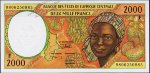 Банкнота Центрально Африканская Республика 2000 франков 1998 года. P.303Fе - UNC