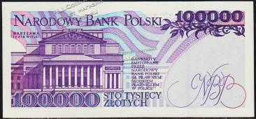 Польша 100000 злотых 1993г. P.160 UNC - Польша 100000 злотых 1993г. P.160 UNC