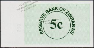 Банкнота Зимбабве 5 центов 2006 года. P.34 UNC - Банкнота Зимбабве 5 центов 2006 года. P.34 UNC
