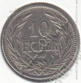 16-47 Венгрия 10 филлеров 1894г. КМ # 482 никель - 16-47 Венгрия 10 филлеров 1894г. КМ # 482 никель