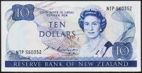 Новая Зеландия 10 долларов 1985-89г. P.172в - UNC