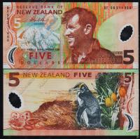 Новая Зеландия 5 долларов 2006г. P.185в(4) - UNC
