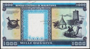 Банкнота Мавритания 1000 угйя 2001 года. P.9в - UNC - Банкнота Мавритания 1000 угйя 2001 года. P.9в - UNC