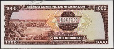 Никарагуа 1000 кордоба 1972г. P.128 UNC - Никарагуа 1000 кордоба 1972г. P.128 UNC