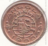 33-131 Ангола 1 эскудо 1953г. КМ # 76 бронза 8,0гр. 26мм