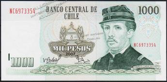 Чили 1000 песо 2007г. P.154g(2) - UNC - Чили 1000 песо 2007г. P.154g(2) - UNC