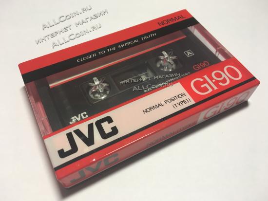 Аудио Кассета JVC GI-90 1988 года. / Южная Корея / Новая. Запечатанная. Из Блока.