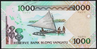 Вануату 1000 вату 2002г. P.10в - UNC - Вануату 1000 вату 2002г. P.10в - UNC