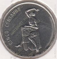 1-79 Доминиканская республика 5 сентаво 1989г. KM# 69 Сталь плакированная никелем 21,0мм