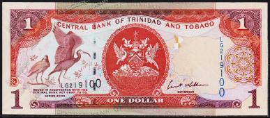 Тринидад и Тобаго 1 доллар 2006г. Р.46 UNC - Тринидад и Тобаго 1 доллар 2006г. Р.46 UNC