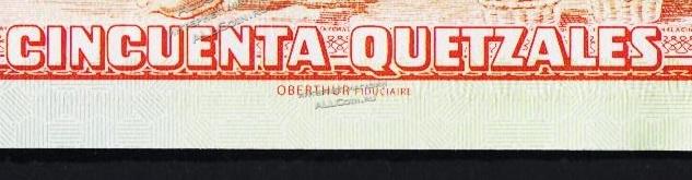 Банкнота Гватемала 50 кетцаль 20.03.2013 года. P.NEW - UNC / OBERTHUR / - Банкнота Гватемала 50 кетцаль 20.03.2013 года. P.NEW - UNC / OBERTHUR /