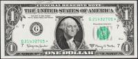 Банкнота США 1 доллар 1963А года Р.443в - UNC "G" G-Звезда