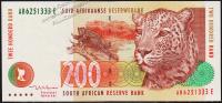 Банкнота Южная Африка (ЮАР) 200 рандов 1999 года. Р.127в - UNC