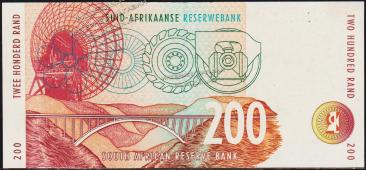 Банкнота Южная Африка (ЮАР) 200 рандов 1999 года. Р.127в - UNC - Банкнота Южная Африка (ЮАР) 200 рандов 1999 года. Р.127в - UNC