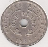 18-173 Южная Родезия 1 пенни 1938г. 