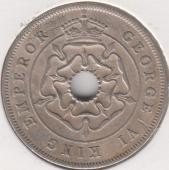 18-173 Южная Родезия 1 пенни 1938г.  - 18-173 Южная Родезия 1 пенни 1938г. 