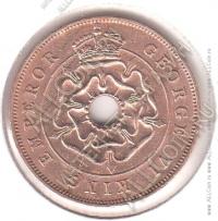  5-105	Южная Родезия 1 пенни 1943г. КМ #8а бронза