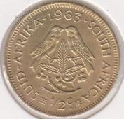 22-135 Южная Африка 1/2 цента 1963г.  - 22-135 Южная Африка 1/2 цента 1963г. 