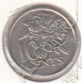 35-42 Тринидад и Тобаго 10 центов 1999г. КМ # 31 медно-никелевая 1,4гр. 16,2мм - 35-42 Тринидад и Тобаго 10 центов 1999г. КМ # 31 медно-никелевая 1,4гр. 16,2мм