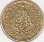 22-149 Южная Африка 1/2 цента 1964г.  - 22-149 Южная Африка 1/2 цента 1964г. 