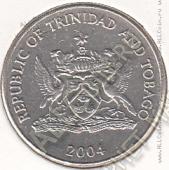 35-43 Тринидад и Тобаго 25 центов 2004г.  - 35-43 Тринидад и Тобаго 25 центов 2004г. 