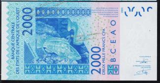 Сенегал 2000 франков 2003(12)г. P.716K? - UNC - Сенегал 2000 франков 2003(12)г. P.716K? - UNC