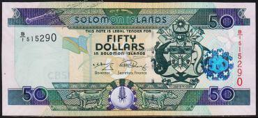 Соломоновы острова 50 доллара 2013г. P.29в - UNC - Соломоновы острова 50 доллара 2013г. P.29в - UNC