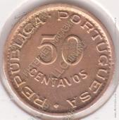 4-149 Ангола 50 сентаво 1961г. KM# 75 UNC бронза 4,0гр 20,0мм - 4-149 Ангола 50 сентаво 1961г. KM# 75 UNC бронза 4,0гр 20,0мм