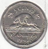 15-133 Канада 5 центов 1947г. КМ # 39а никель 4,5гр. - 15-133 Канада 5 центов 1947г. КМ # 39а никель 4,5гр.
