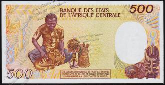Конго Республика 500  франков 1991г P.8d - UNC - Конго Республика 500  франков 1991г P.8d - UNC