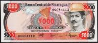 Никарагуа 5000 кордоба 1985(87г.) P.146 UNC