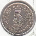 16-56 Малайя и Борнео 5 центов 1961KN г. КМ # 1 UNC медно-никелевая 1,41гр. 16мм