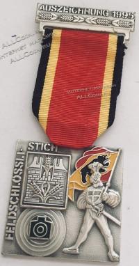 #393 Швейцария спорт Медаль Знаки. Стрелковый фестиваль Фельдшлоссен в округе Берн. 1995 год.