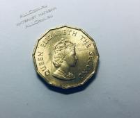 Монета Джерси 1/4 шиллинга 1964 года. КМ#25 UNC (арт241) - Монета Джерси 1/4 шиллинга 1964 года. КМ#25 UNC (арт241)