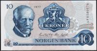 Норвегия 10 крон 1977г. P.36c(1) - UNC