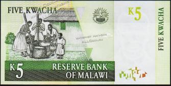 Малави 5 квача 2004г. P.36в - UNC - Малави 5 квача 2004г. P.36в - UNC
