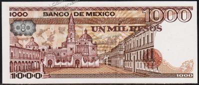 Мексика 1.000 песо 1983г. P.80а(1) - UNC - Мексика 1.000 песо 1983г. P.80а(1) - UNC