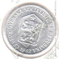 6-41 Чехословакия 1 гелер 1962 г. KM# 51 Алюминий 0,5 гр. 16,0 мм.