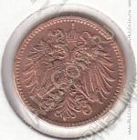 19-104 Австрия 1 геллер 1910г. КМ # 2800 бронза 1,7гр. 17мм