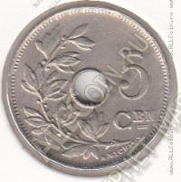 23-35 Бельгия 5 сентим 1910г. КМ # 67 медно-никелевая 2,5гр. 19мм 