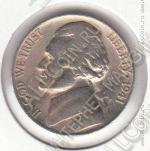 19-4 США 5 центов 1941г. КМ # 192 S медно-никелевая 5,0гр. 21,2мм