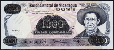 Никарагуа 500.000 кордоба 1987г. P.150 UNC на 1000 кордоба 1985г. - Никарагуа 500.000 кордоба 1987г. P.150 UNC на 1000 кордоба 1985г.
