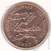 3-113 Руанда 5 франков 1987 г. KM# 13 UNC Бронза 5,0 гр. 26,0 мм. - 3-113 Руанда 5 франков 1987 г. KM# 13 UNC Бронза 5,0 гр. 26,0 мм.
