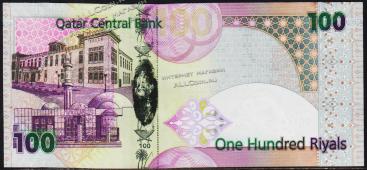Катар 100 риалов 2007г. P.26 UNC - Катар 100 риалов 2007г. P.26 UNC