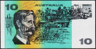 Австралия 10 долларов 1991г. P.45g - UNC - Австралия 10 долларов 1991г. P.45g - UNC