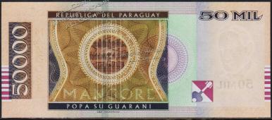 Банкнота Парагвай 50000 гуарани 2011 года. P.232с - UNC  - Банкнота Парагвай 50000 гуарани 2011 года. P.232с - UNC 
