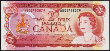 Канада 2 доллара 1974г. P.86a - UNC - - Канада 2 доллара 1974г. P.86a - UNC -