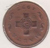 2-101 Мальта 1 цент 1977г. Бронза - 2-101 Мальта 1 цент 1977г. Бронза