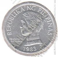 6-37 Филиппины 10 сентимов 1983 г. KM# 240.2 Алюминий 1,5 гр. 19,0 мм.