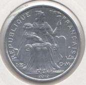 Французская Полинезия 2 франка 2012г. КМ#10 UNC Алюминий 2,3гр. 27мм. (арт43) -  Французская Полинезия 2 франка 2012г. КМ#10 UNC Алюминий 2,3гр. 27мм. (арт43)